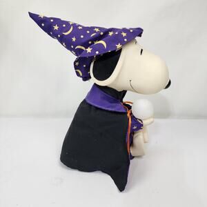Gemmy Peanuts Wizard Snoopy Plastic Head Light-Up Ball 10" Animated Plus Music